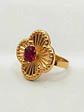 Anillo Flor Satín de Rubí Oro 18k - Miniatura 2
