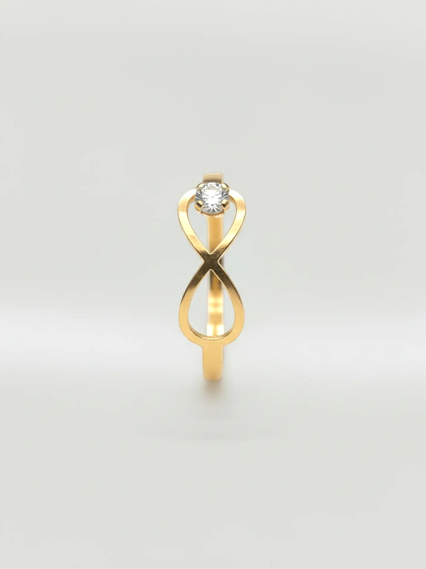 Anillo Infinito Destello de Circón Oro 18k 4