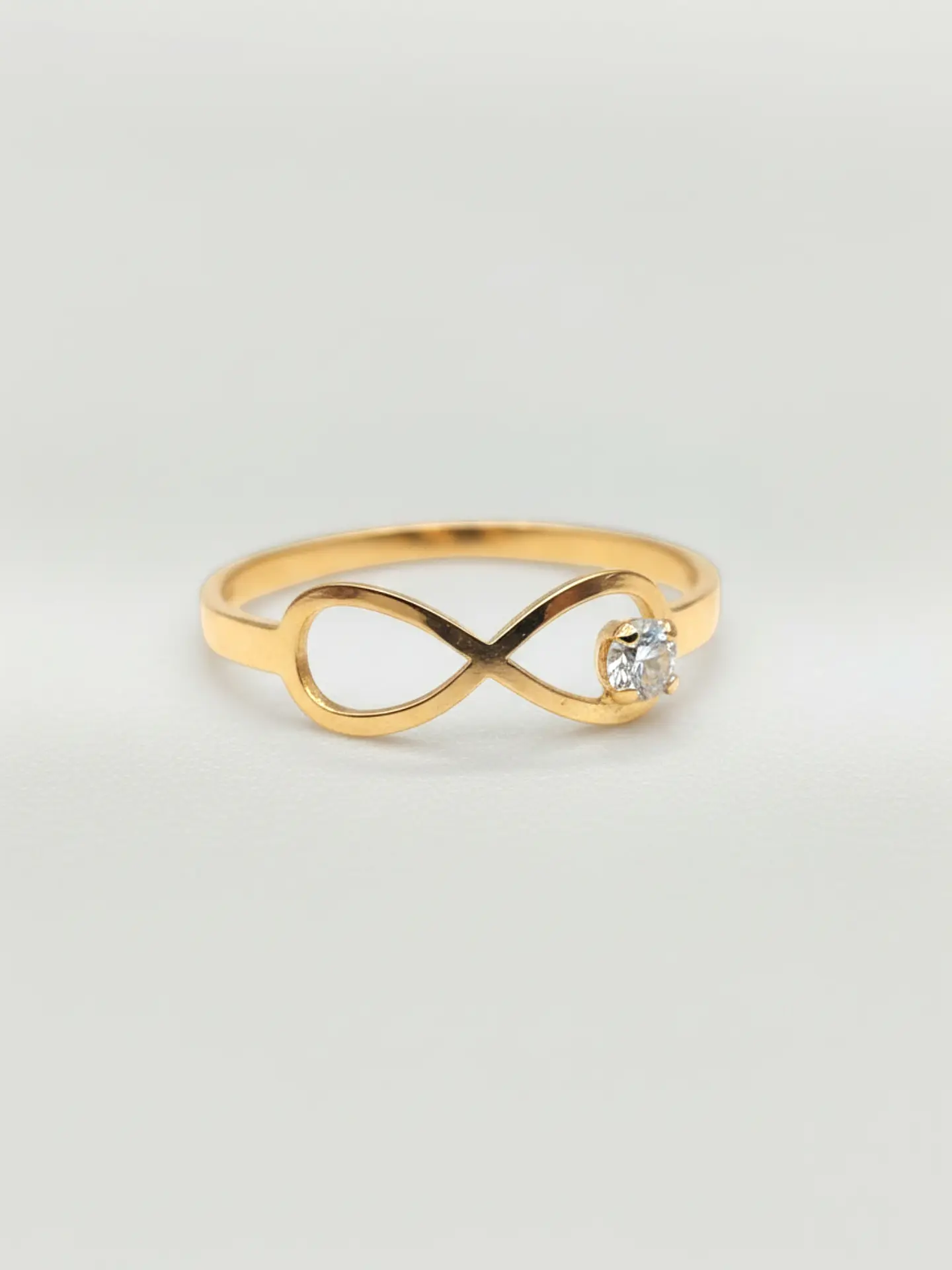 Anillo Infinito Destello de Circón Oro 18k 1