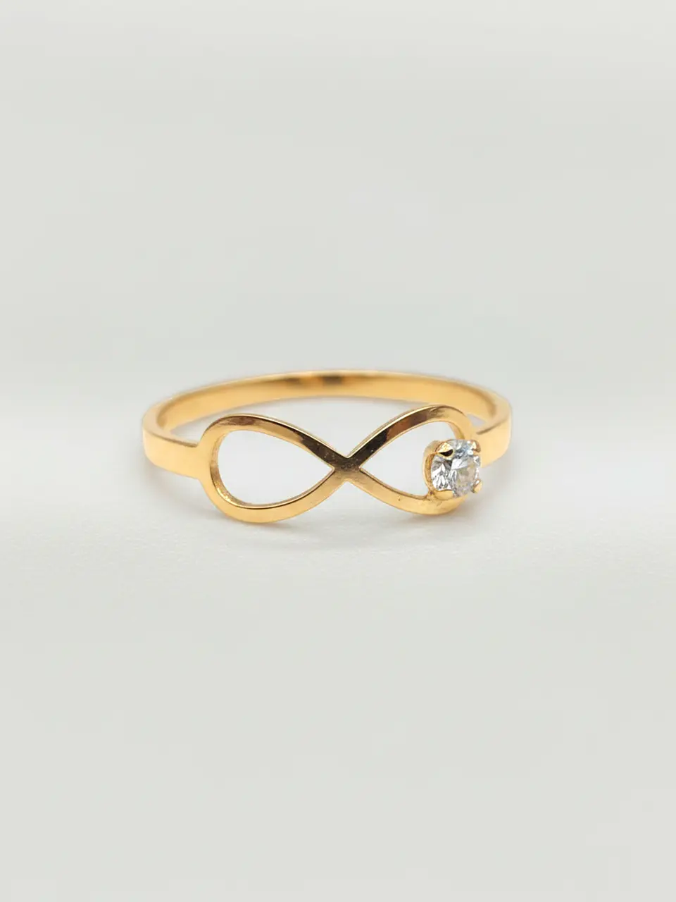 Anillo Infinito Destello de Circón Oro 18k 1