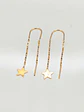 Aros Cadena con Estrella Fugaz Oro 18k - Miniatura 3