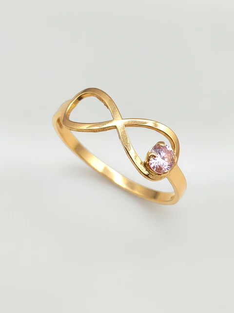 Anillo Infinito Rosa de Francia Mística Oro 18k