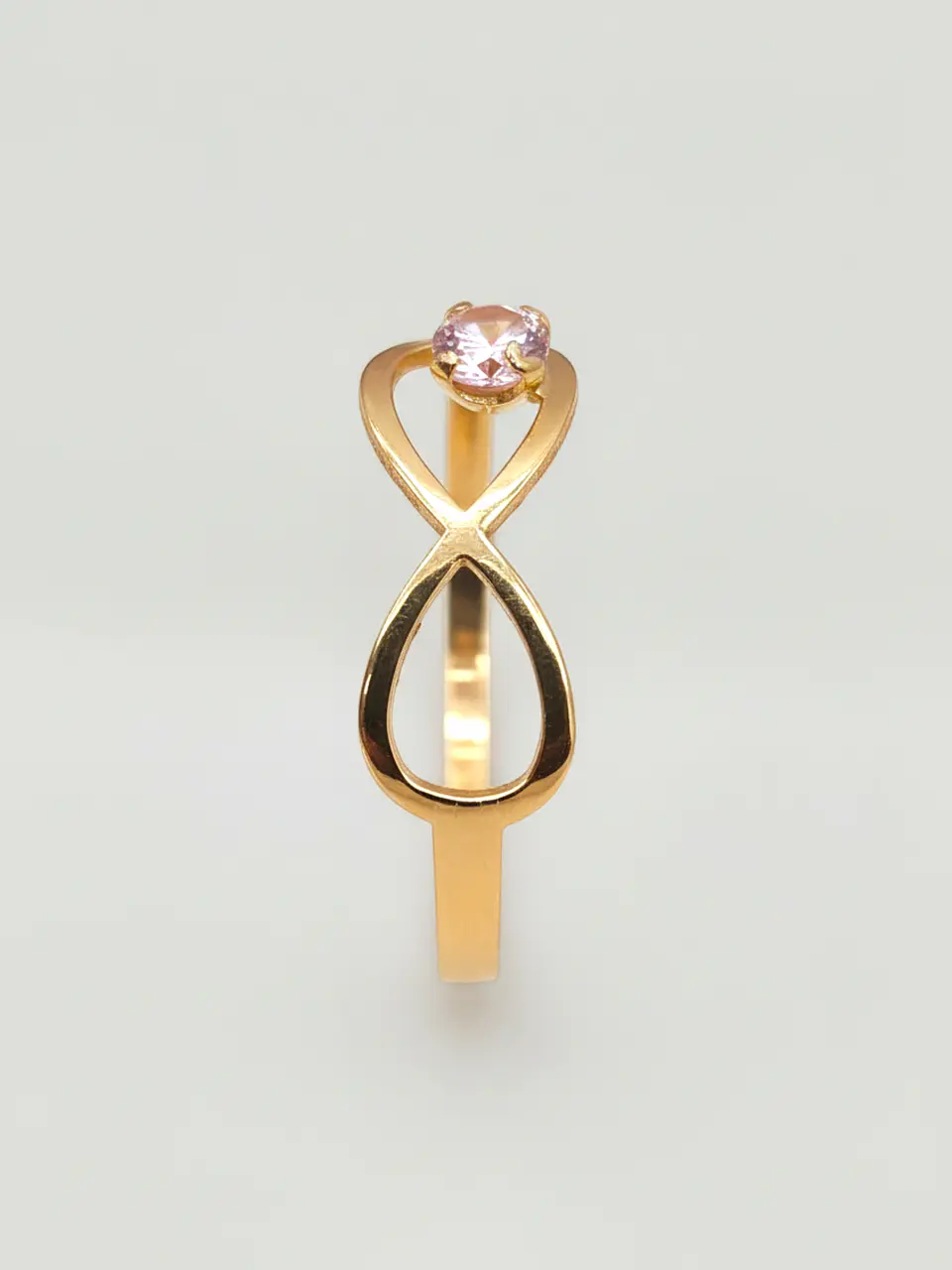 Anillo Infinito Rosa de Francia Mística Oro 18k 5