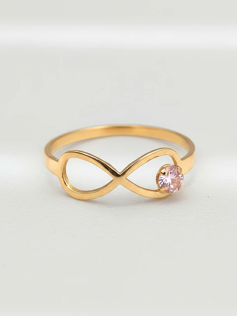 Anillo Infinito Rosa de Francia Mística Oro 18k