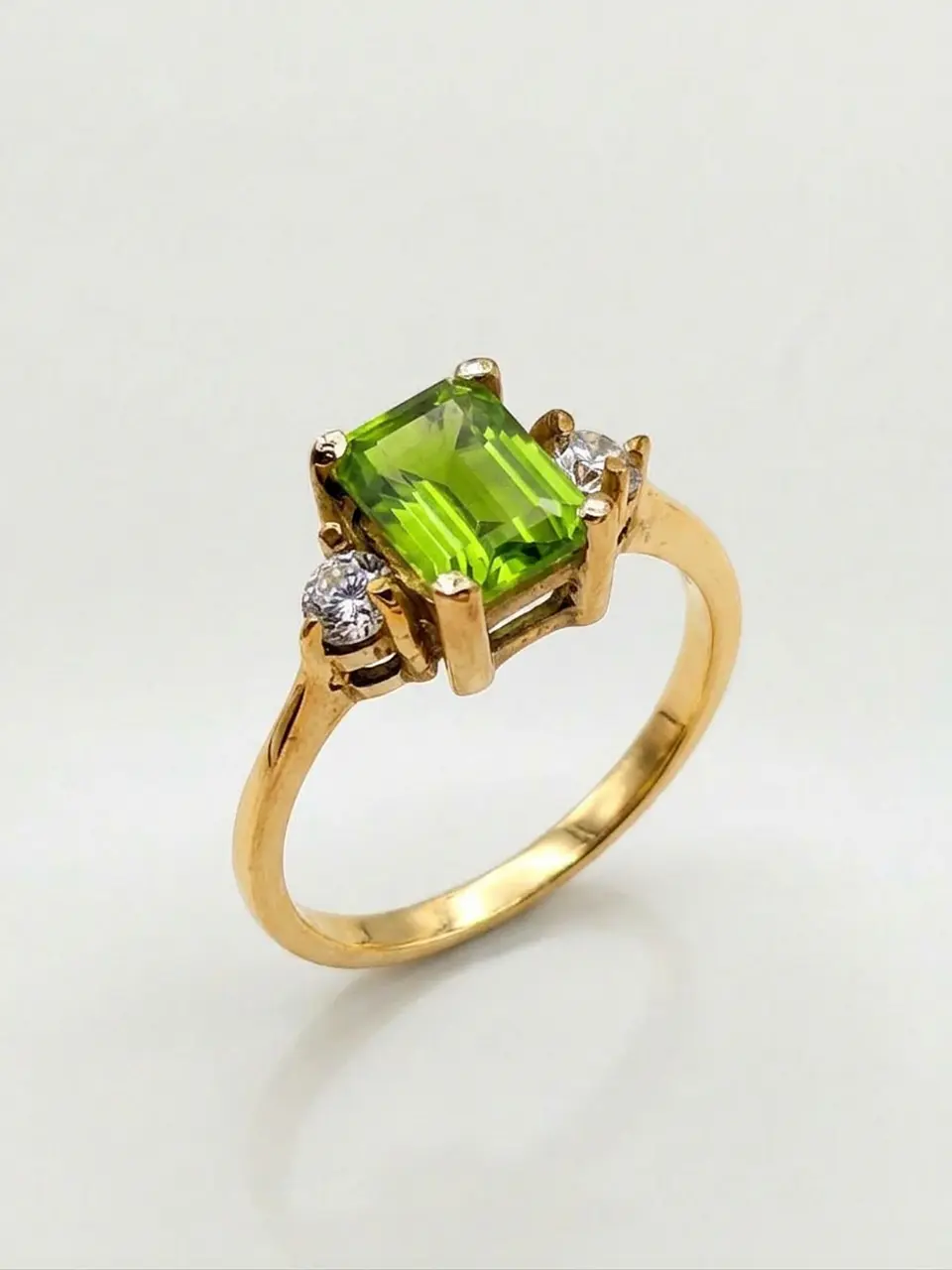 Anillo Reina Jardín de Esmeralda Oro 18k 5