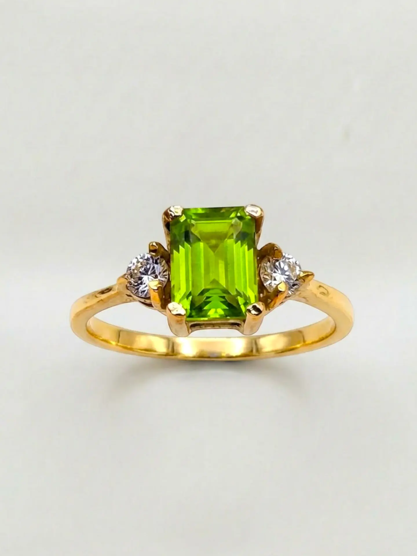 Anillo Reina Jardín de Esmeralda Oro 18k 4