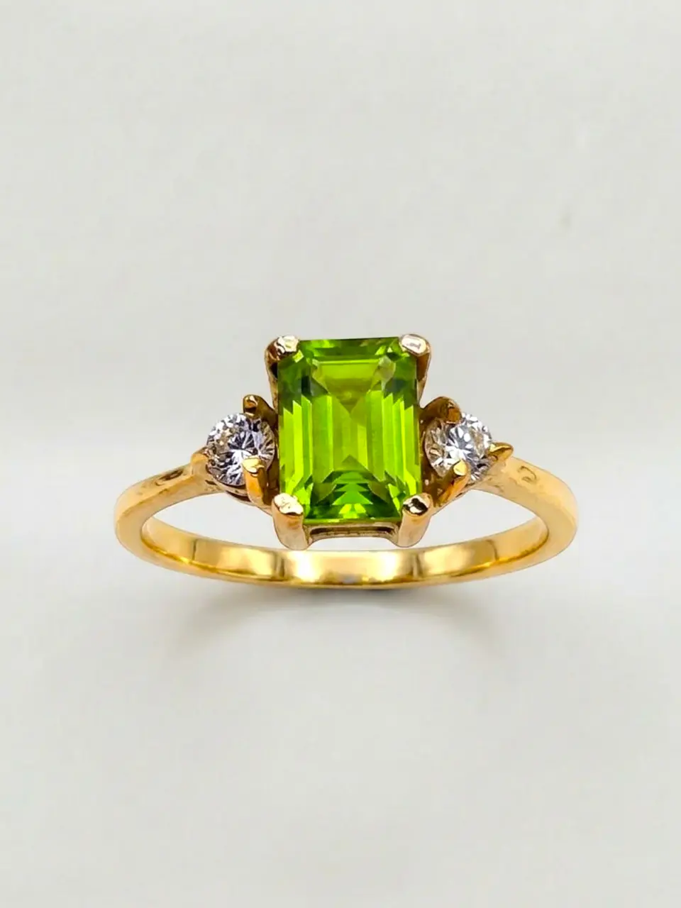 Anillo Reina Jardín de Esmeralda Oro 18k 4