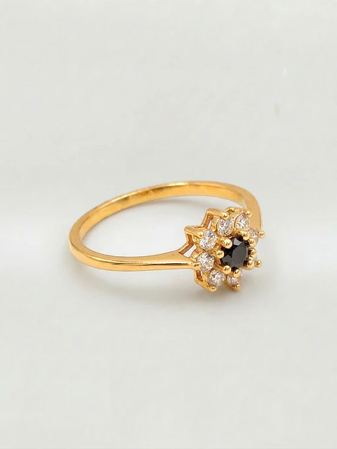 Anillo Roseta Misterio de Ónix Oro 18k