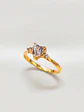 Anillo Princesa Corazón de Brillo Circón Oro 18k - Miniatura 4
