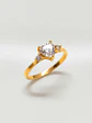 Anillo Princesa Corazón de Brillo Circón Oro 18k - Miniatura 5