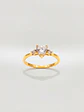 Anillo Princesa Corazón de Brillo Circón Oro 18k - Miniatura 1