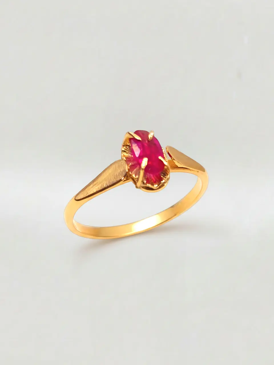 Anillo Chatón Oval Pasión de Rubí Oro 18k 2