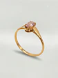 Anillo Chatón Oval Rosa de Francia Oro 18k - Miniatura 1