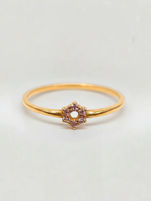 Anillo Estrella de Brillo Circones Oro 18k