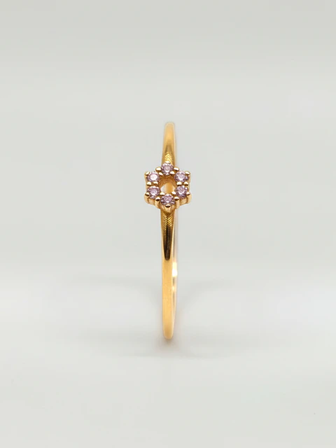 Anillo Estrella de Brillo Circones Oro 18k