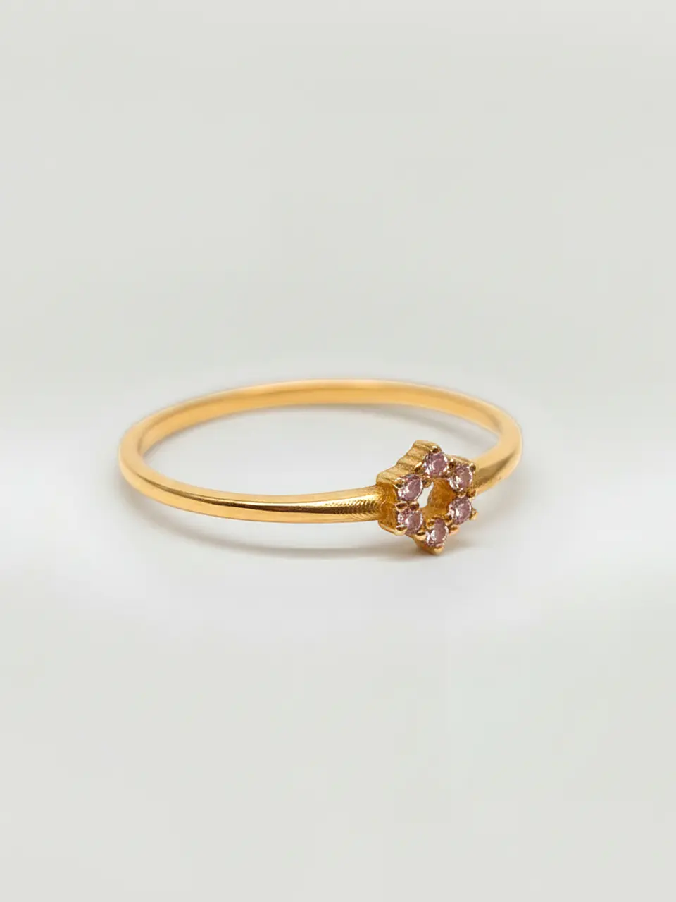 Anillo Estrella de Brillo Circones Oro 18k 3