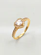 Anillo Medio Cintillo Corazón de Circón Oro 18k - Miniatura 6