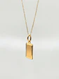 Cadena Identidad con Placa Bisel Oro 18k - Miniatura 2