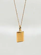 Cadena Identidad con Placa Bisel Oro 18k - Miniatura 3