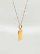 Cadena Identidad con Placa Bisel Oro 18k - Miniatura 4