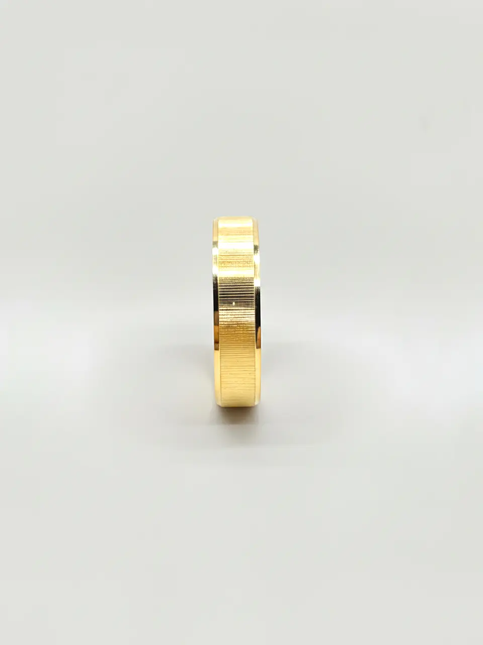 Argolla Individual Nupcial Mil Rayas Oro 18k 3