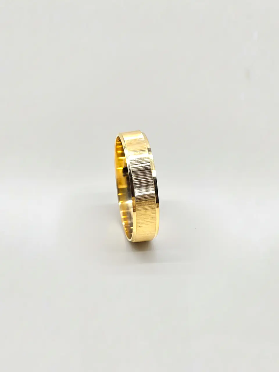 Argolla Individual Nupcial Mil Rayas Oro 18k 4