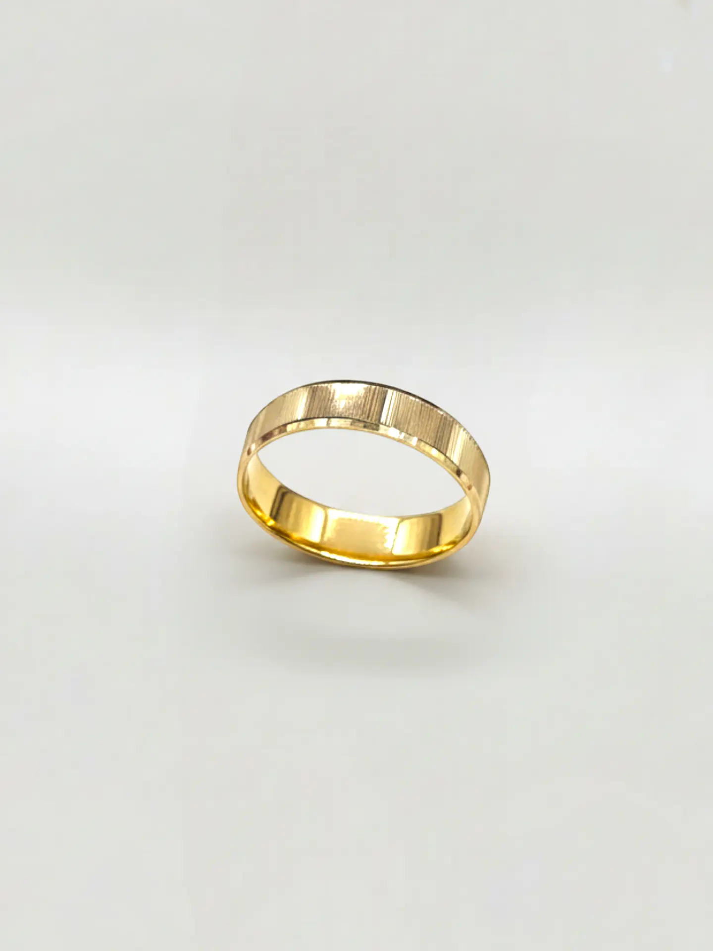 Argolla Individual Nupcial Mil Rayas Oro 18k 2