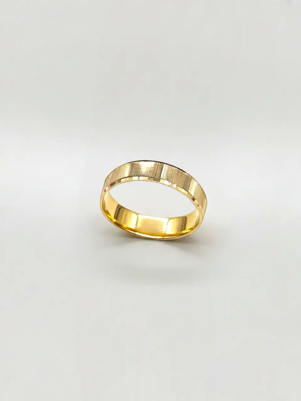 Argolla Individual Nupcial Mil Rayas Oro 18k 2