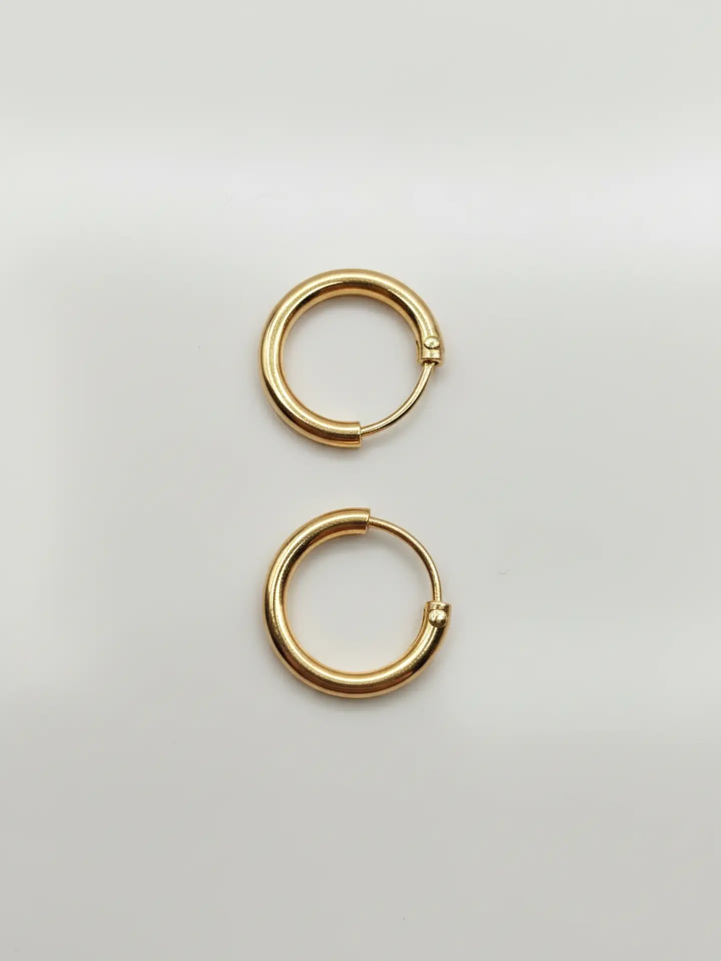 Aros Argolla Esplendor Tubular Oro 18k 1