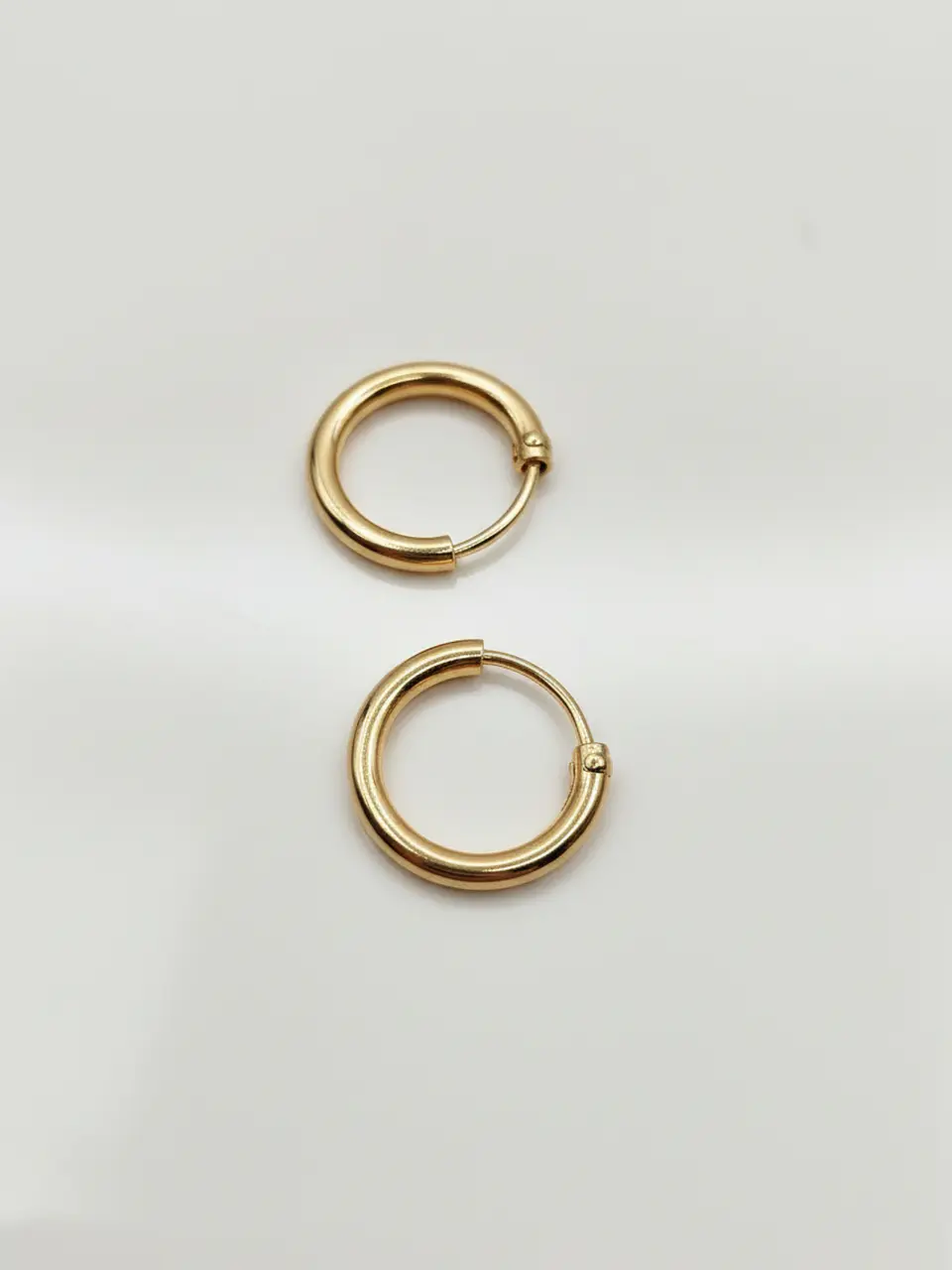 Aros Argolla Esplendor Tubular Oro 18k 3