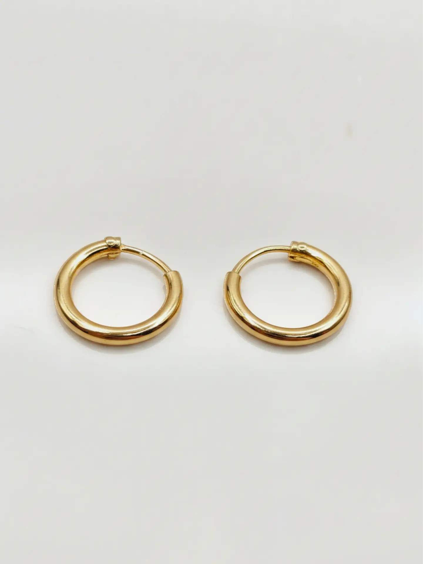 Aros Argolla Esplendor Tubular Oro 18k 4