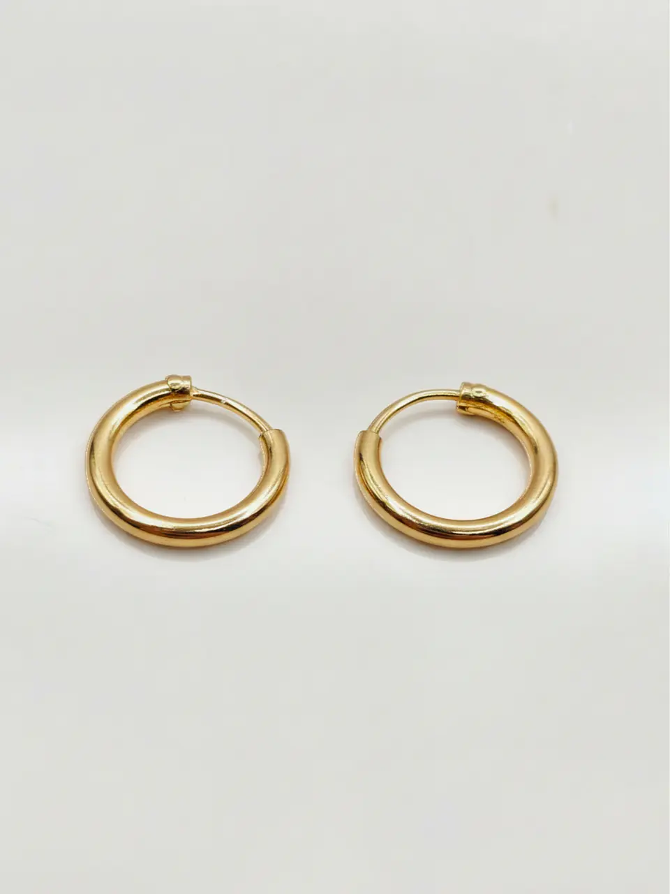 Aros Argolla Esplendor Tubular Oro 18k 4