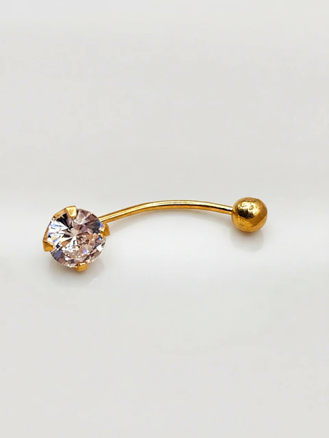 Piercing Destello Estelar y Esfera Oro 18k