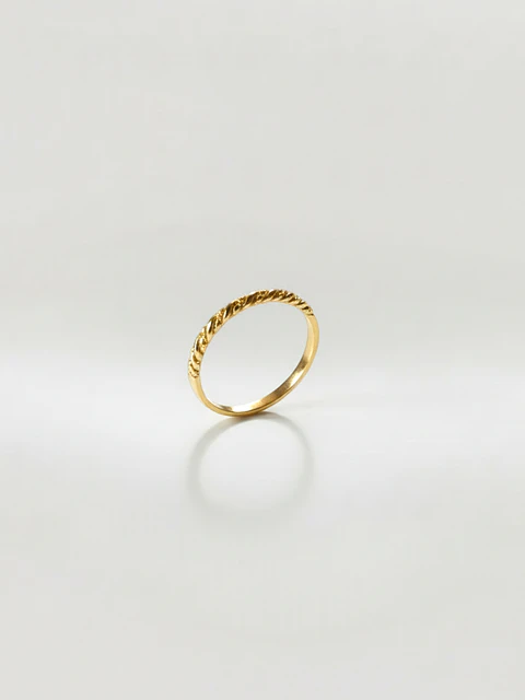 Anillo Juvenil Espiral de Ensueño Oro 18k