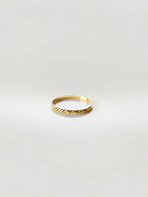 Anillo Juvenil Espiral de Ensueño Oro 18k