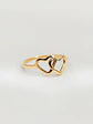 Anillo Almas Gemelas Doble Corazón Oro 18k - Miniatura 3