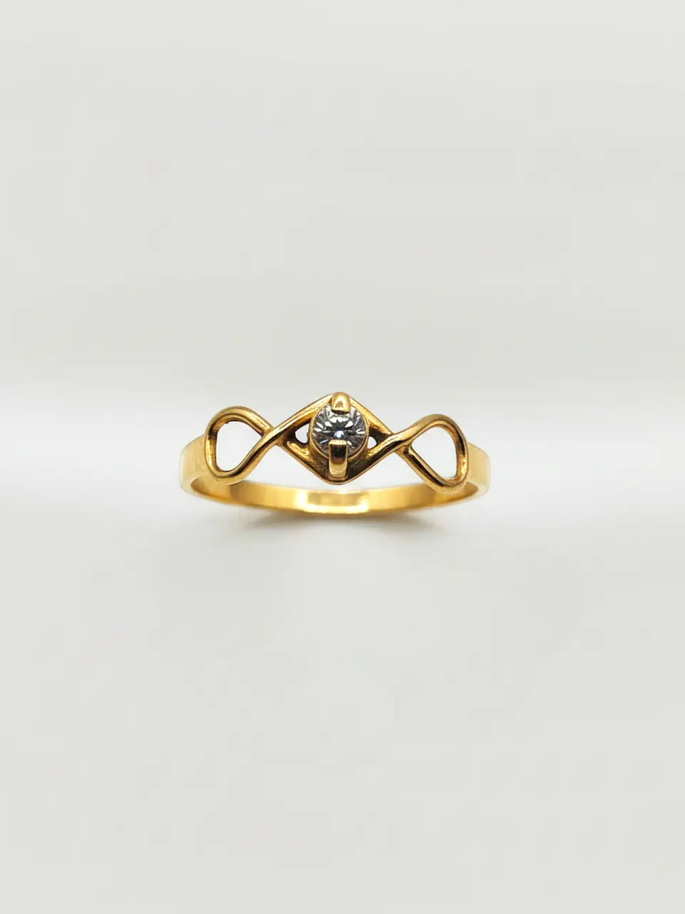 Anillo Promesa Infinita con Circón Oro 18k 1