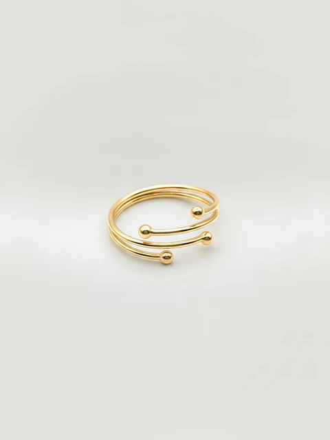 Anillo Enso Armonía Circular Oro 18k
