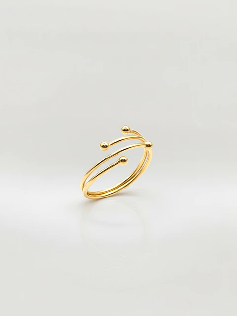 Anillo Enso Armonía Circular Oro 18k