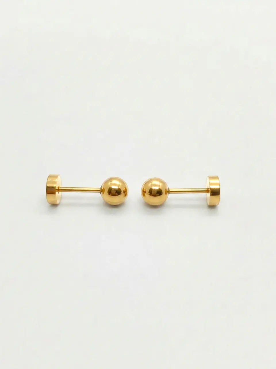 Aros Abridores Esfera Esencial Chico Oro 14k 4
