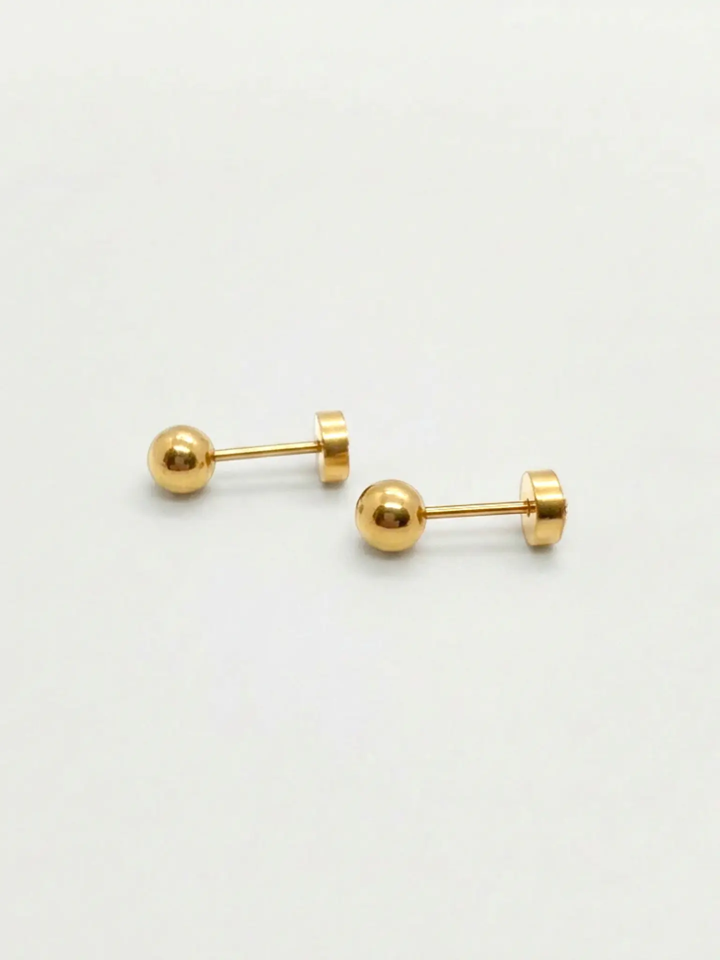 Aros Abridores Esfera Esencial Chico Oro 14k 3