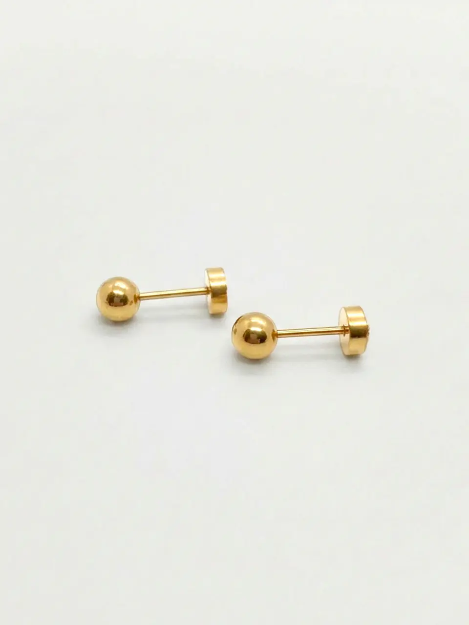 Aros Abridores Esfera Esencial Chico Oro 14k 3