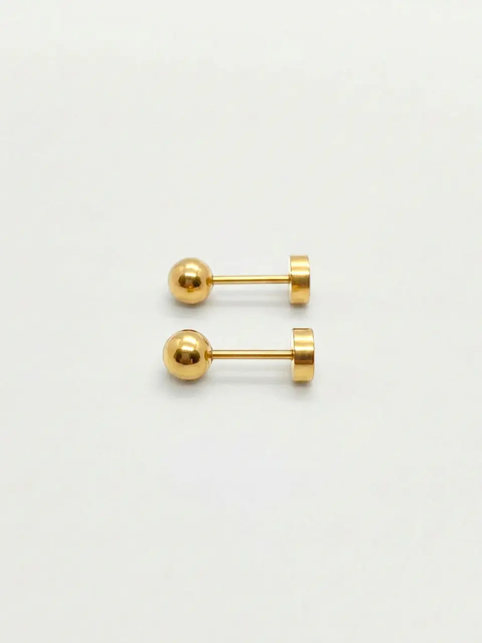Aros Abridores Esfera Esencial Chico Oro 14k 4