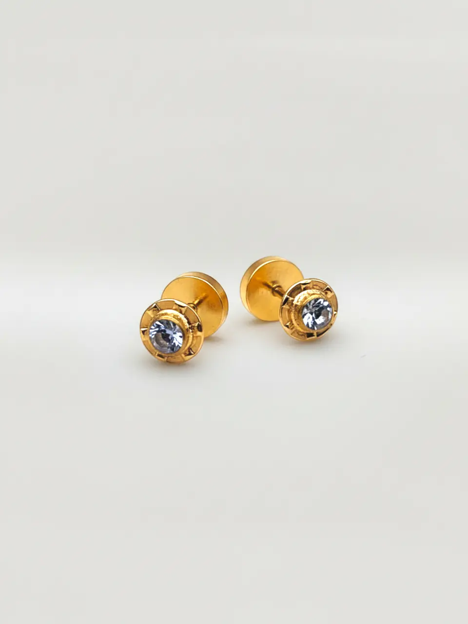 Aros Abridores Brisa de Mar Aguamarina Chico Oro 14k 5