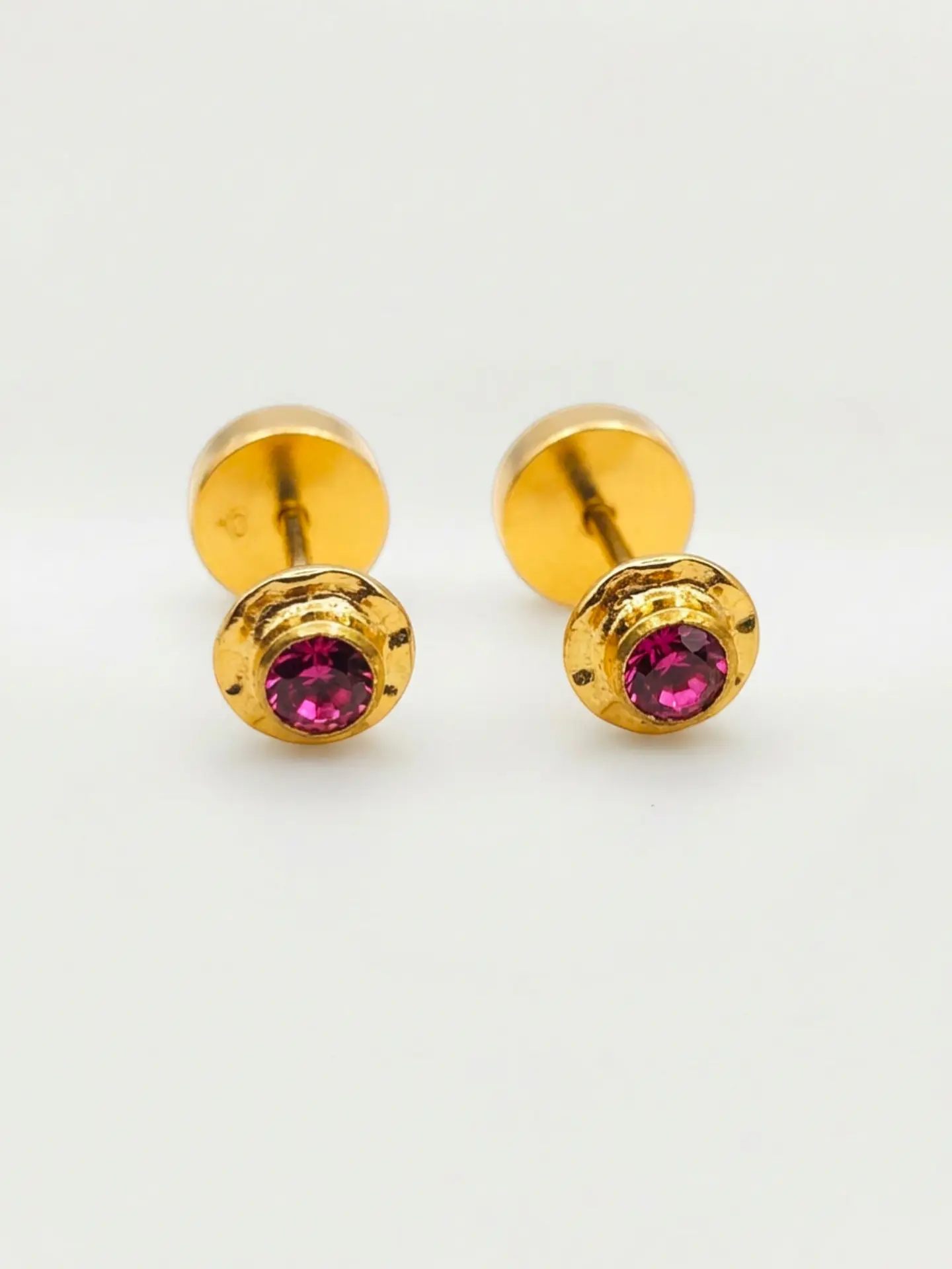 Aros Abridores Mística Rosa de Francia Mediano Oro 14k 4