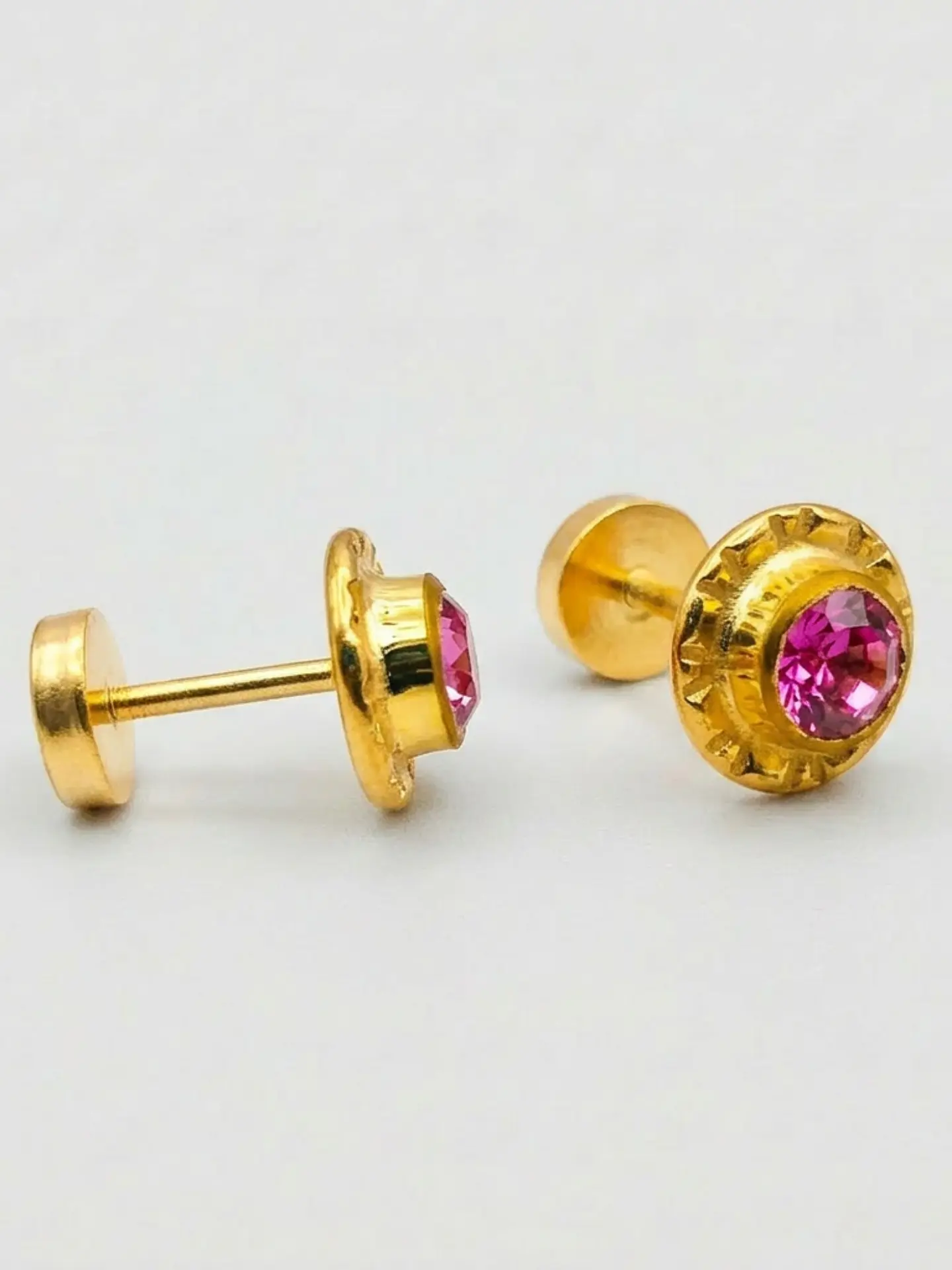 Aros Abridores Mística Rosa de Francia Grande Oro 14k 2