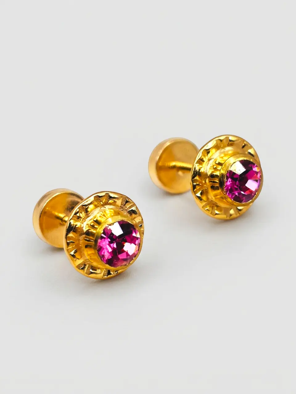 Aros Abridores Mística Rosa de Francia Grande Oro 14k 3