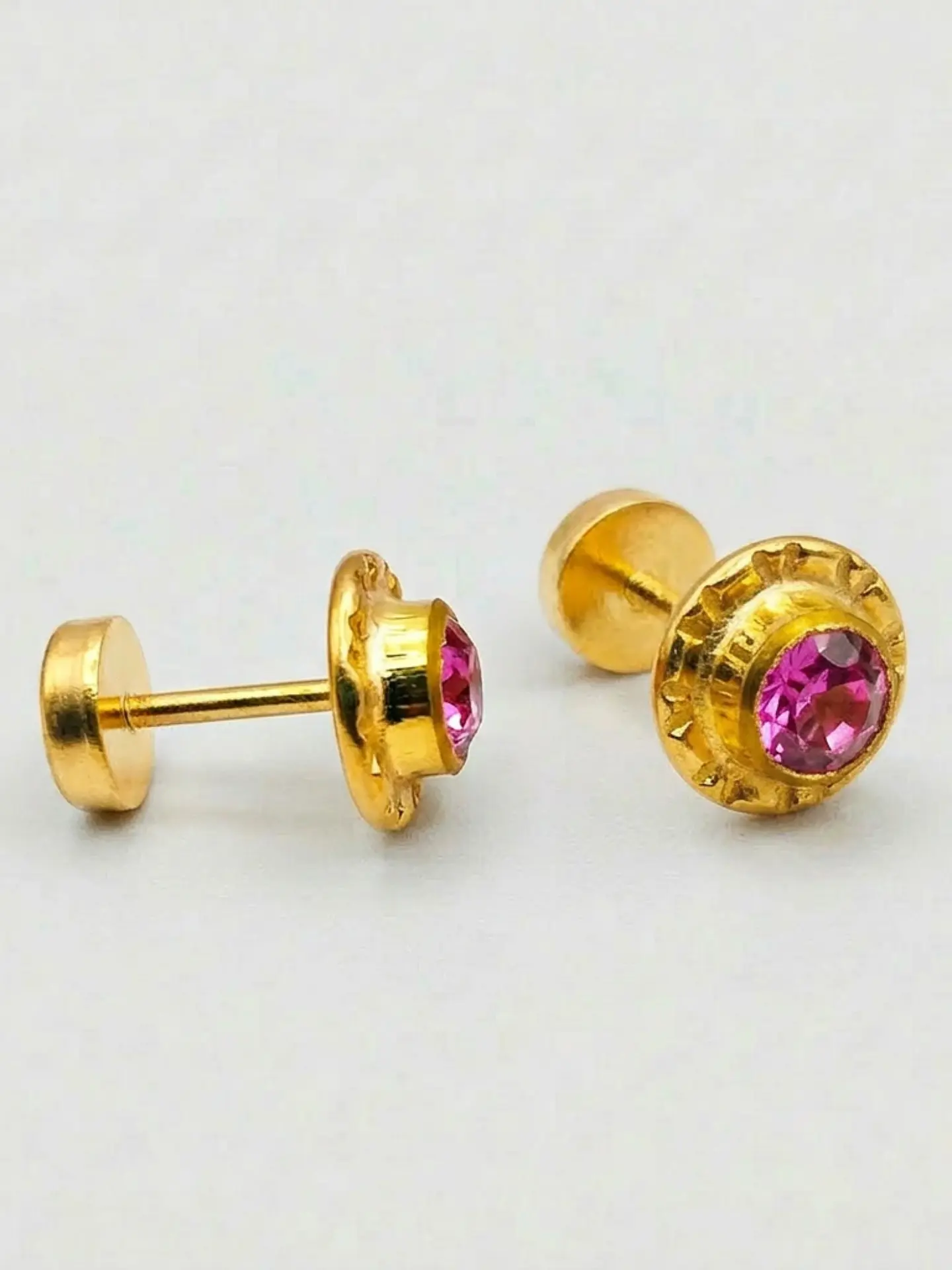 Aros Abridores Mística Rosa de Francia Grande Oro 14k 4