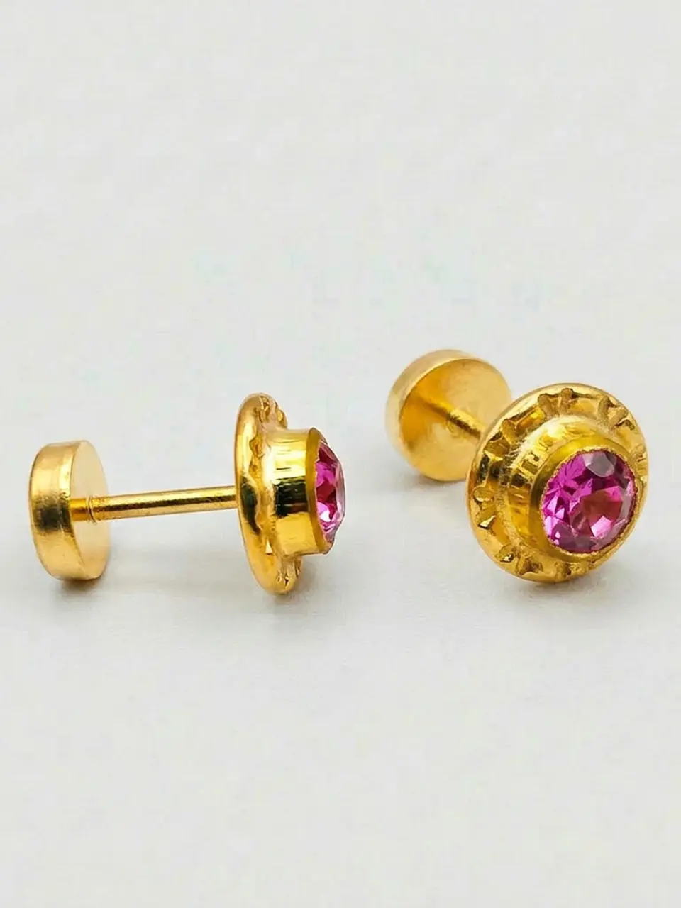 Aros Abridores Mística Rosa de Francia Grande Oro 14k 4