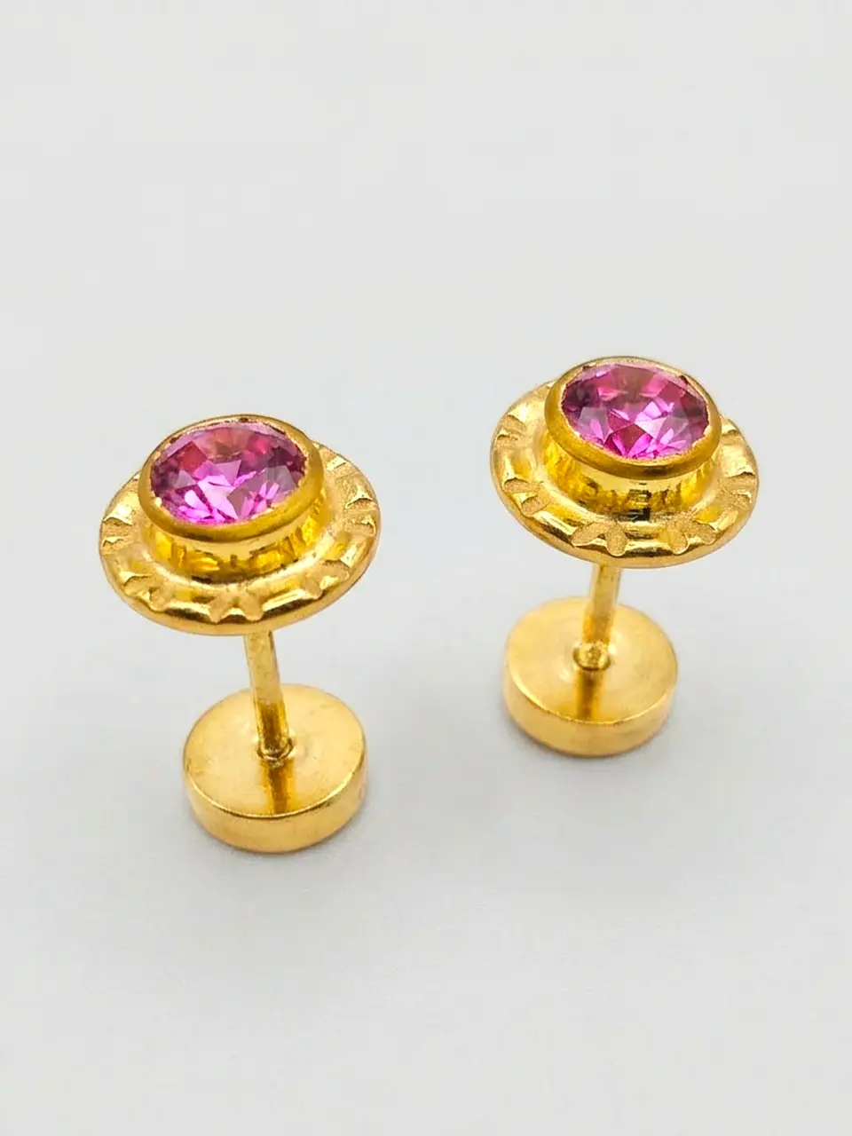 Aros Abridores Mística Rosa de Francia Grande Oro 14k 1